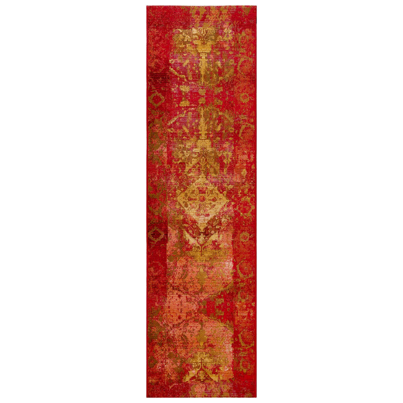 Kowalczyk Oriental Indoor/Outdoor Area Rug, Runner 1'11" x 7'6"