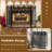 Raziel 3 Panel Metal Fireplace Screen