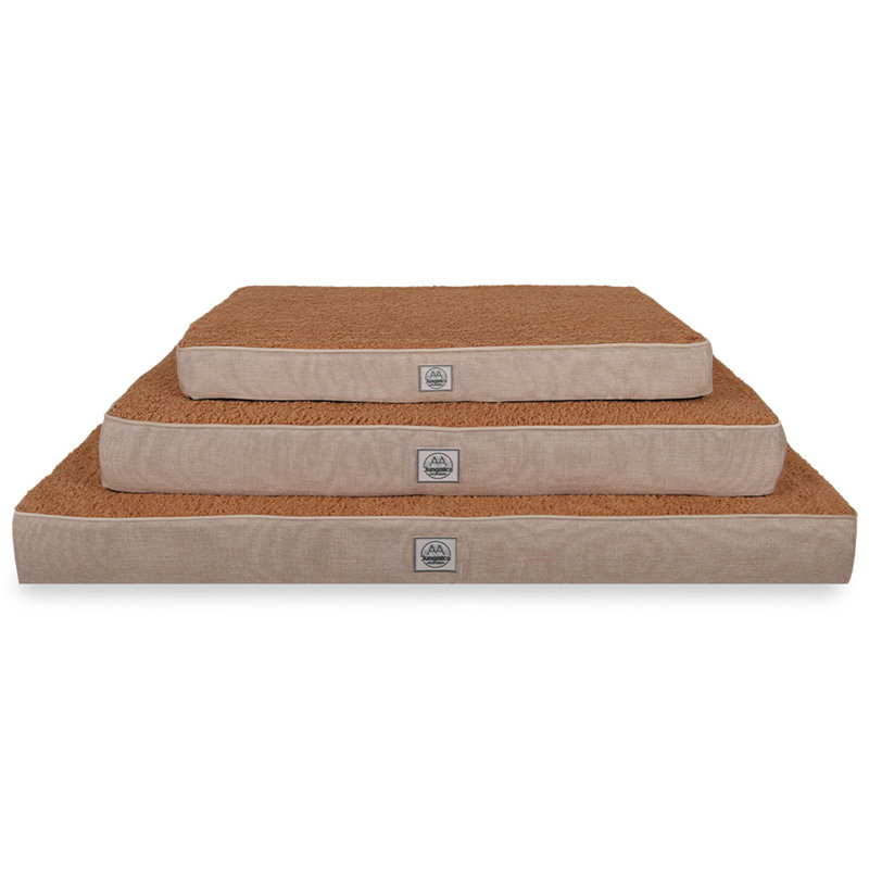 Jungolica Orthopedic Memory Foam Pet Bed, 120cm H x 100cm W x 12cm D, Brown