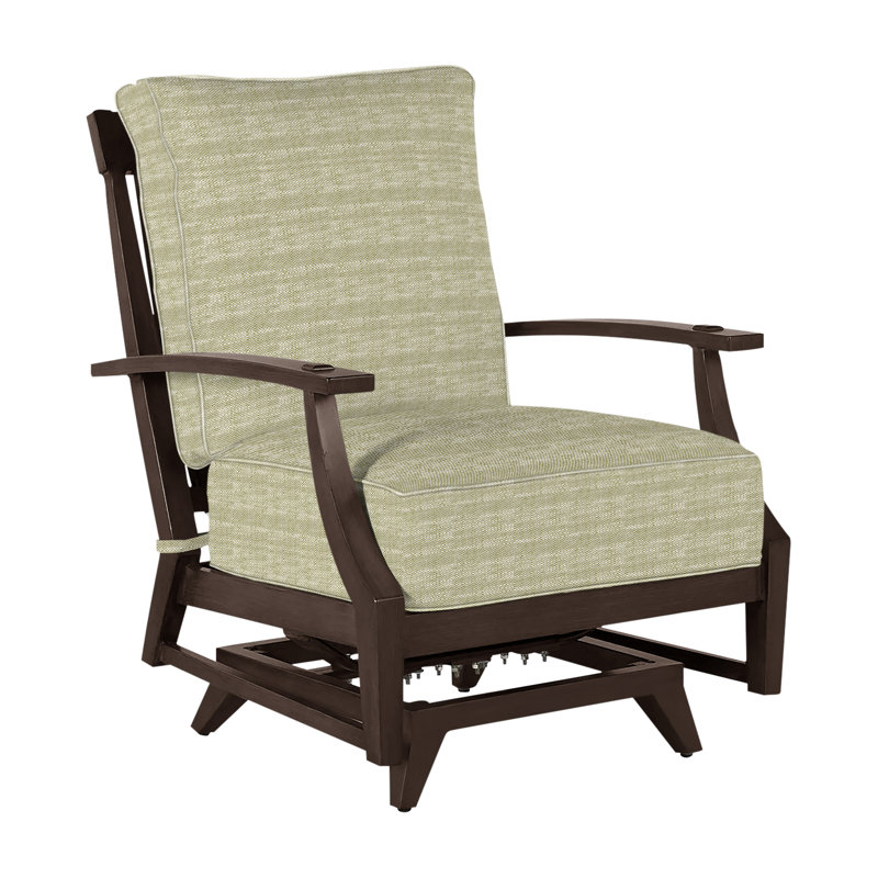 Croquet Aluminum Spring Lounge - Mahogany, Welt, Mahogany, Canvas Sand