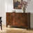 Iasiah Modern 45''W 3-Door Solid Wood Sideboard with Adjustable Shelves-313109484