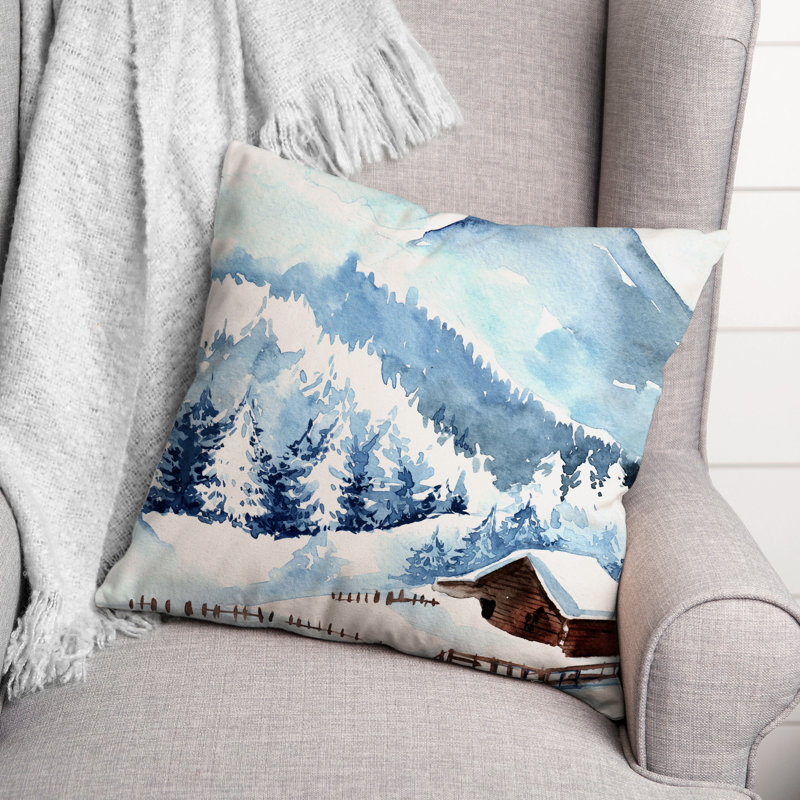  Housse de coussin et insert en forme d'aquarelle, H 20 po x l 20 po x P 1,5 po