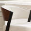 Tabouret de bar pivotant à 360 ° de style Mid-Century courbé moderne avec siège rembourré et dossier ouvert-2102369185