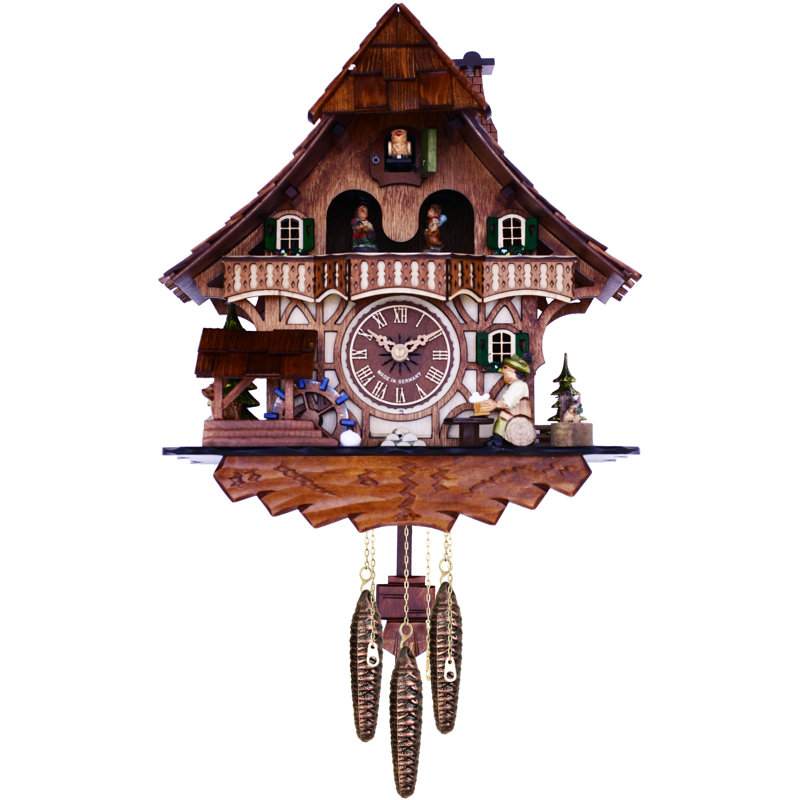  Pendule à coucou Cottage Quartz avec buveur de bière