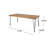 INDUSTRIAL WOOD AND METAL RECTANGULAR DINING TABLE