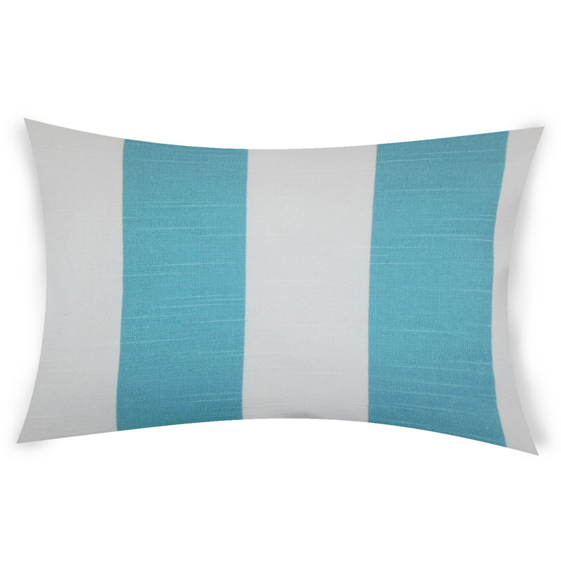  Housse et insert de coussin rectangulaire en coton Janice, Bleu marine, 14 po x 36 po