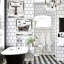 « black damassé sink », ensemble de 2 reproductions d’art-32008272-31590771