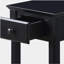 Table d'appoint noire avec tablette inférieure-1270098520