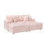 Canapé rembourré avec repose-pieds et coussins décoratifs-78697870