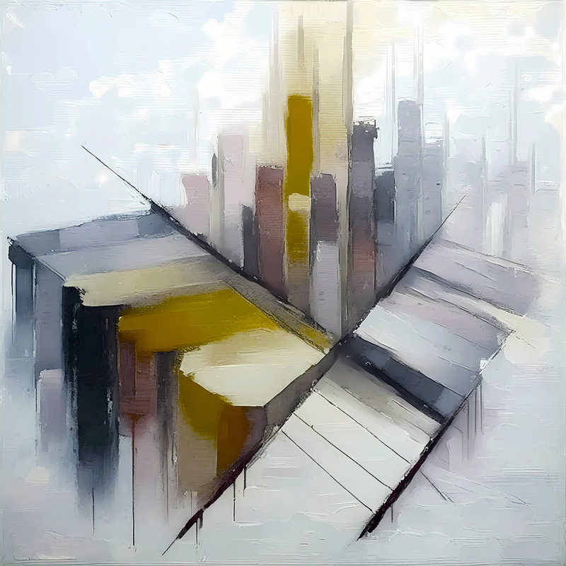 Urban Mirage, 30" H x 30" W