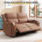 Menges Leather Power Reclining Sofa With Zero Clearance Recliner, Charging Port,Concealed Cup Holder-106872473-106872472