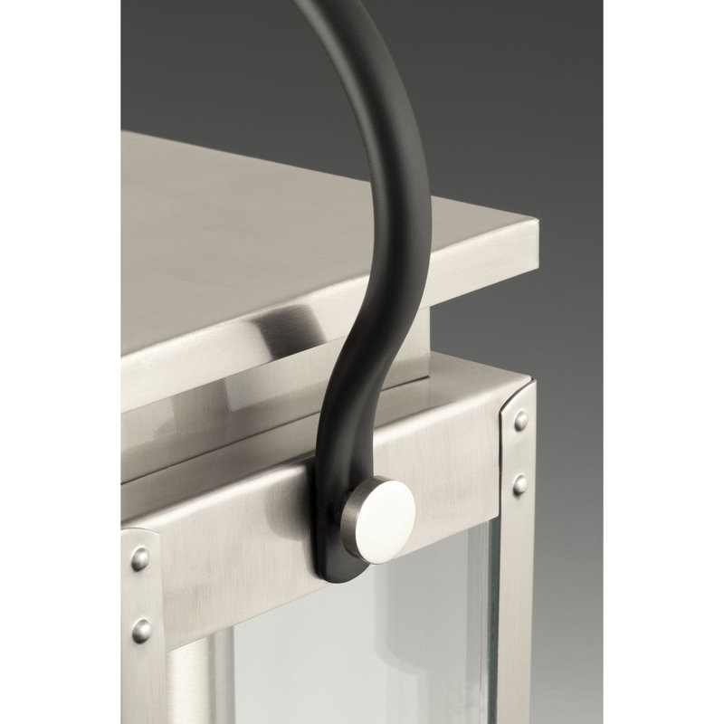 Lanterne murale d'extérieur en acier inoxydable Ola, H 23,63 po x l 9,75 po x P 8 po