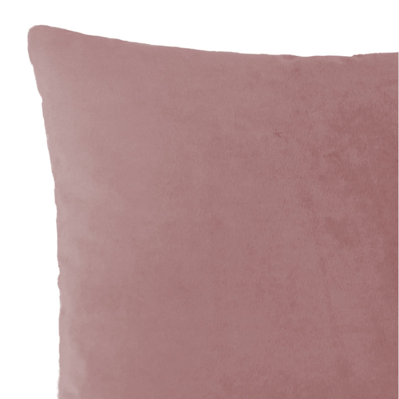 Oreiller de soutien carré en polyester, Rose