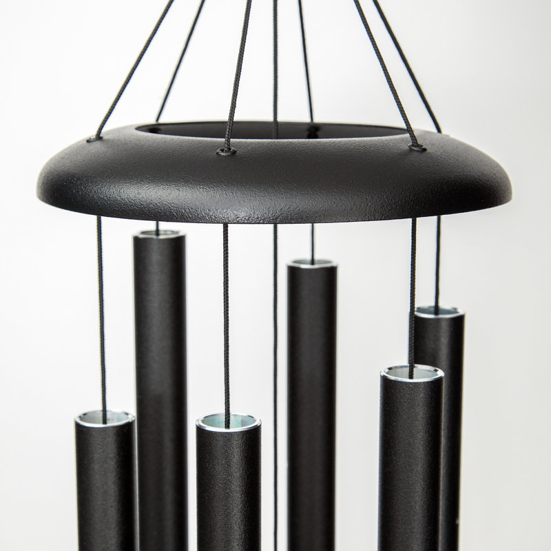 Black Aluminum 27" Outdoor Wind Chime