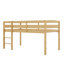 Lit mezzanine bas en bois avec échelle-858322135