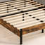 Extra-Large Upholstered Headboard And Bed Frame With Charging Port And Touch-Sensitive LED Light; Quiet Storage And Springless Mattress.-848635383