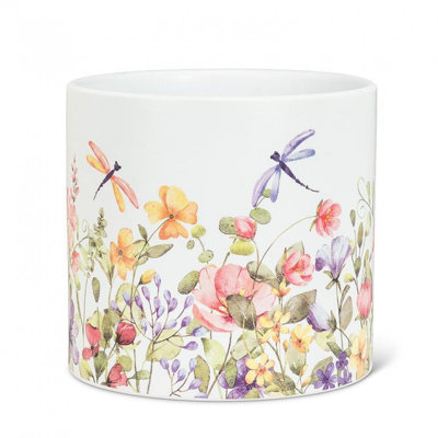 Gurtig Dragonflies And Flowers Planter