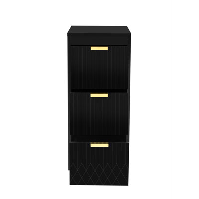 Wall Mounted Floating Cabinet, 12Inch Side Cabinet With Drawers, Mutifunctional Cabinet For Bathroom, Living Room (Bathroom Vanity Not Included)