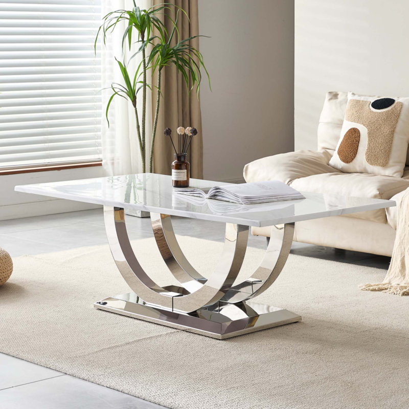 50.4 Inch Modern Rectangular Coffee Table