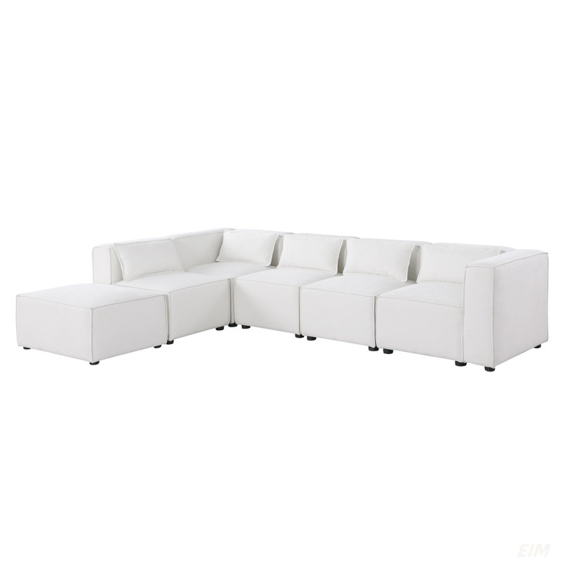 Modular Sofa Chenille Fabric,  Simple And Grand, The Seat And Back Is Very Soft. This Is Also A KNOCK DOWN Sofa