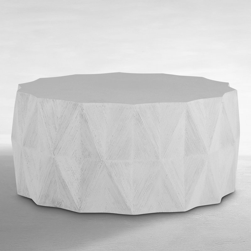 Cast Stone Coffee Table, Natural Stone