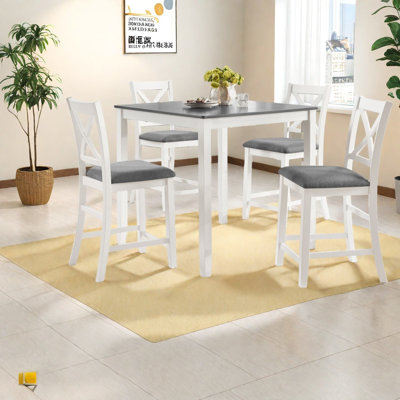 Space Saving Dining Table Sets(must Include Both Table And Chair) Wood Mdf Modern Small Kitchen Set
