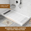 Base de plateau de douche à simple seuil SMC de taille 48/60 po x P 32/36 po avec ensemble de drain, antidérapant-112867672-112495619