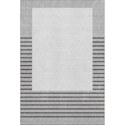 Premium Machine Washable Lyndhurst AMF995 Stripes Rug
