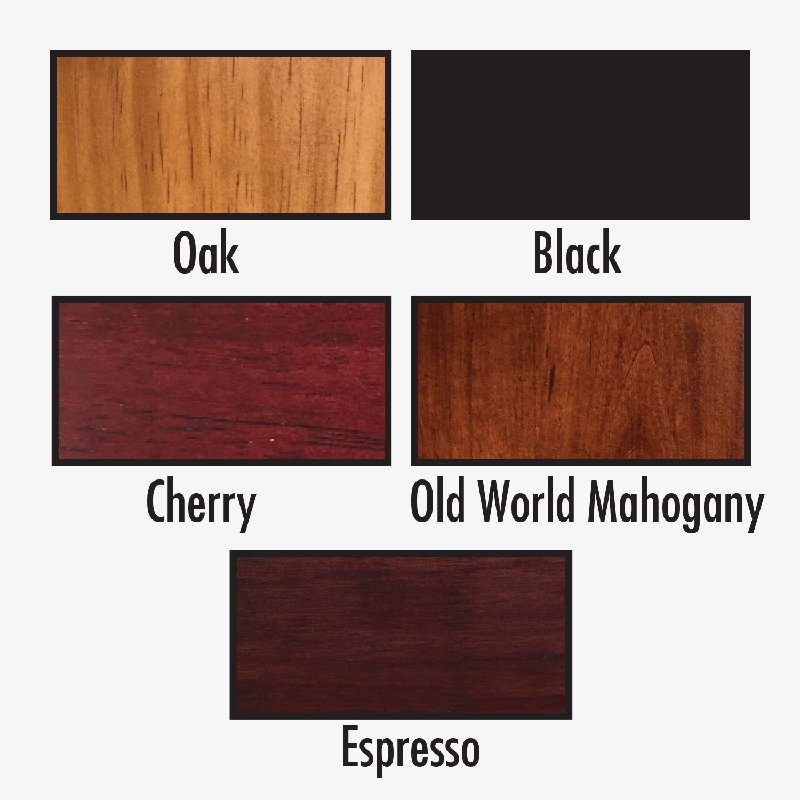 American Heritage Wall Pool Cue Rack - Solid Wood with Storage for 8 Cues, Balls & Rack, Cherry Finish, Cherry