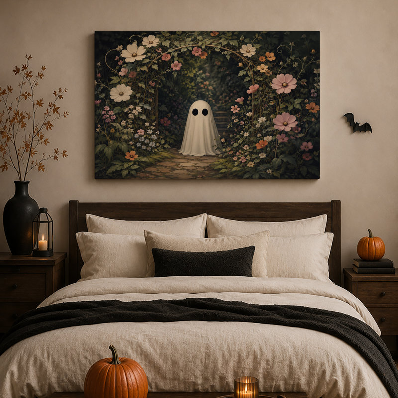 Art mural sur toile Halloween, H 12 po x l 18 po