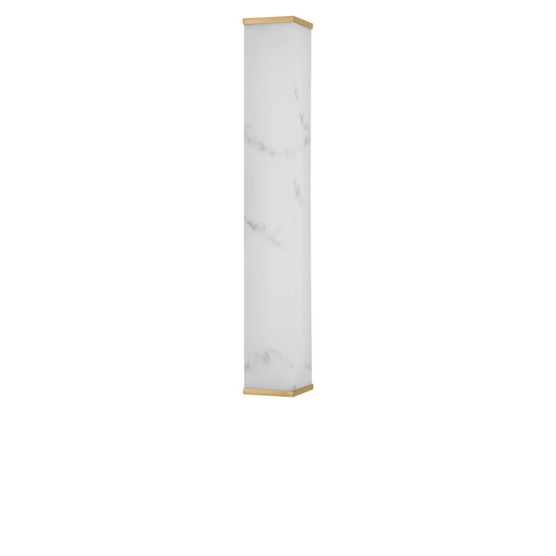 Cleor Bath, Burnished Brass, 24"H x 5" W x 3.1" D