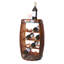 Loretta Floor Wine Bottle Rack in Brown