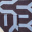 Tapis géométrique en laine / coton tissé à la main Rodgers - bleu / mauve-122019879