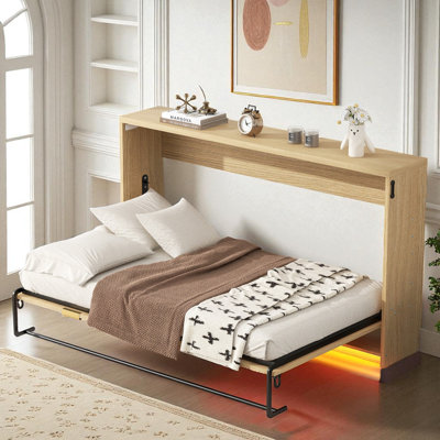 Twin XL Size Murphy Bed With LED Light by Corrigan Studio
