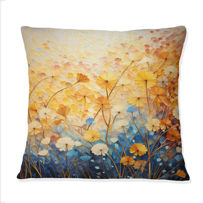 Coussin Golden Harvest III - Abstract Landscape