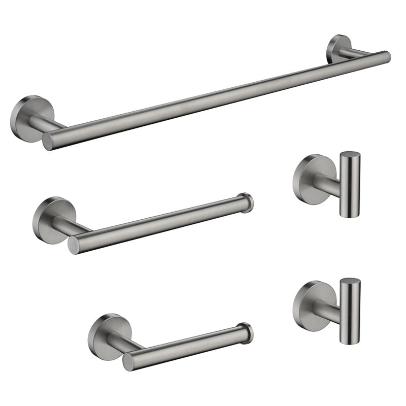 5 - Piece Bathroom Hardware Set, Brushed Nickel