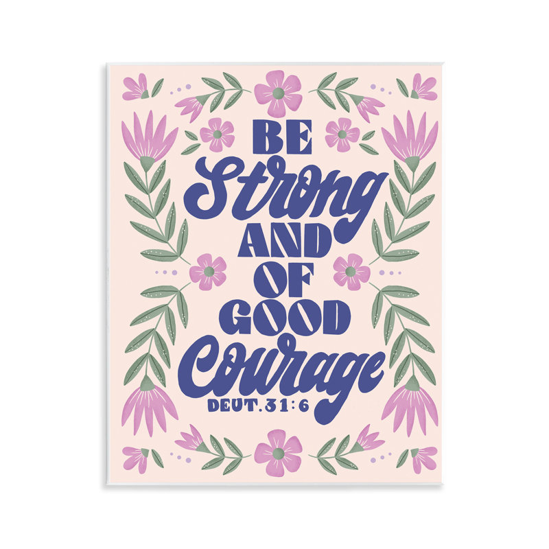 «Strong & Good Courage Prayer», art par Muffin Grayson