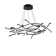 Divergence 9 - Light Dimmable LED Modern Linear Chandelier