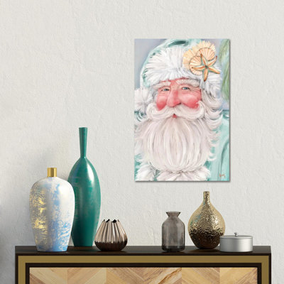 Coastal Santa - Wall Art Print - Wrapped Canvas