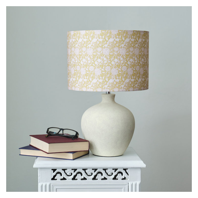 21cm H Cotton Drum Lamp Shade ( Clip On ), Dark Pink