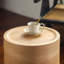 Table d'appoint ronde en bois naturel