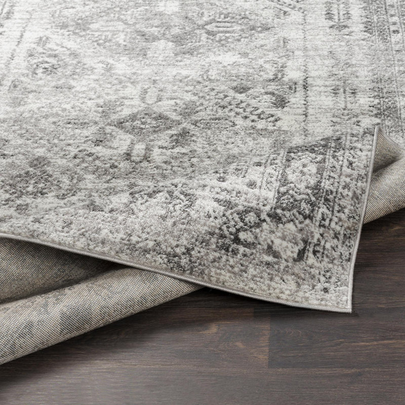 Tapis oriental Fitz, Rectangulaire 2 pi x 3 pi, Charcoal