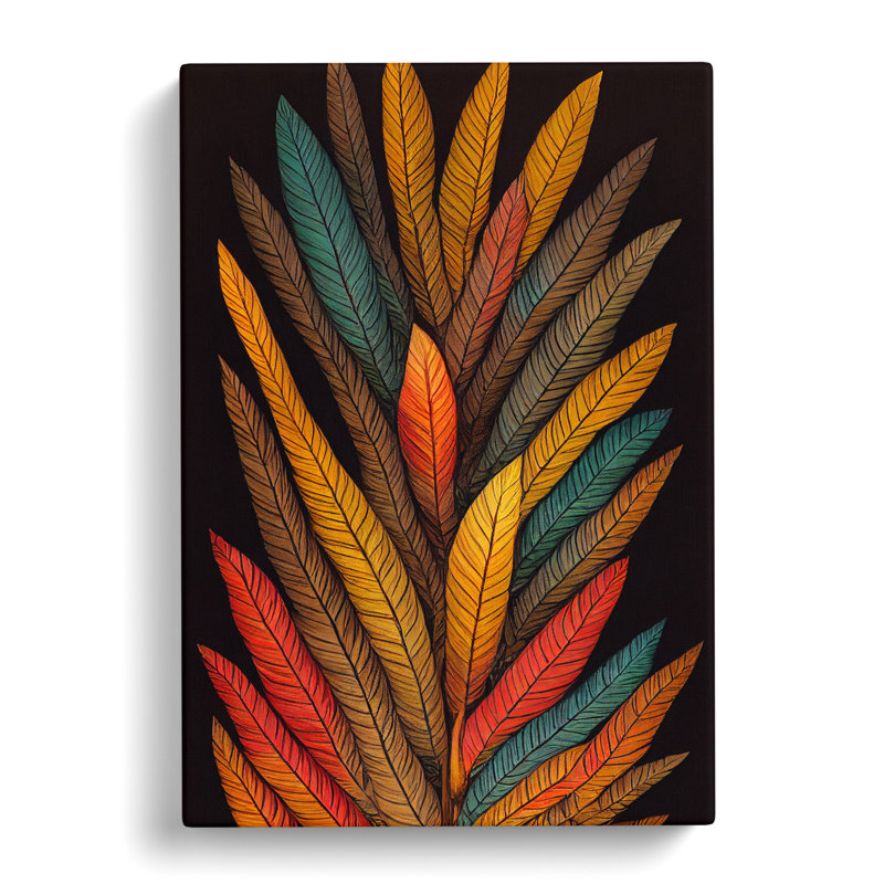 Forest Leaf Indian Vol.2 - Wrapped Canvas, 50cm H x 35cm W x 3cm D