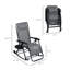 Chaises berçantes d'extérieur, chaise berçante inclinable et pliable inclinable avec oreiller, porte-gobelet et téléphone, conception combinée avec pieds pliants-806405245-806405247