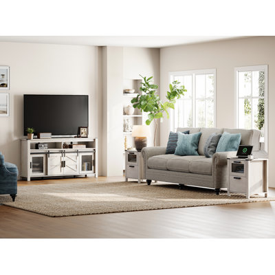 Living Room Set Of High TV Stand And End Table,