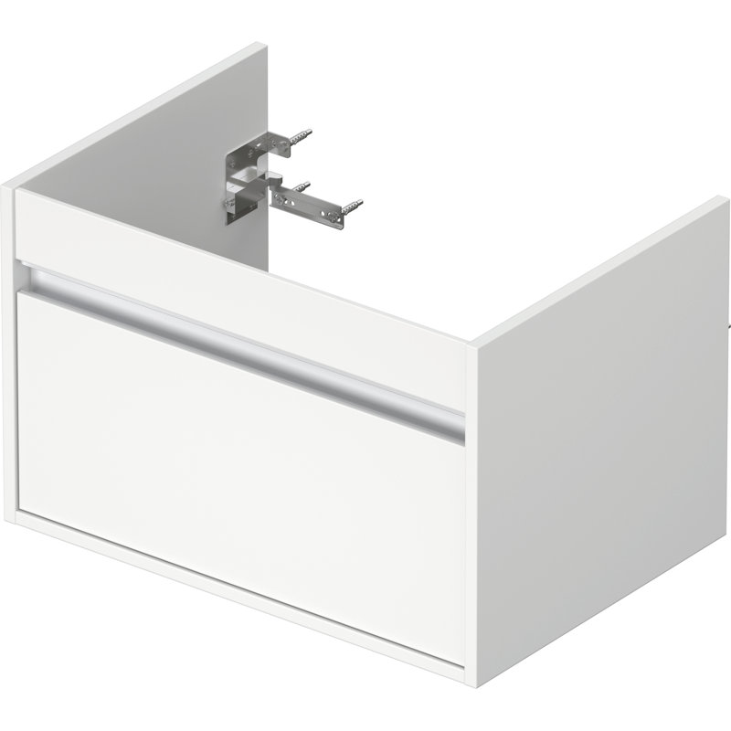 Meuble-lavabo mural simple de 26 po Ketho, Blanc mat
