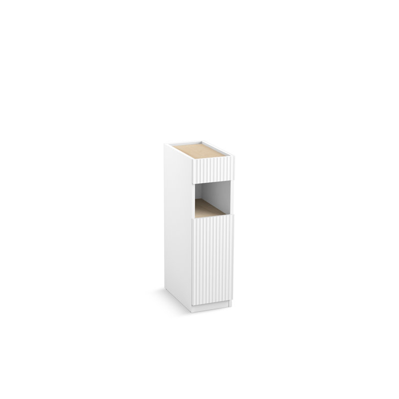 Spacity 10 In. X 35 In. Linen Tower, White