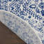 Tapis géométrique bleu / blanc Concow-283634559