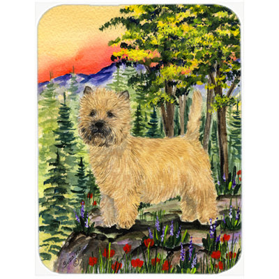 East Urban Home Cairn Terrier Glass Cutting Board