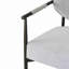 Chaises de salle à manger rembourrées avec structure en fer, fauteuils d'appoint Modern